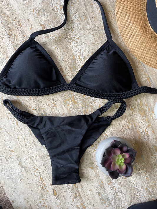 Brazilian Bikini with Braided - Swimwear