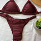 Brazilian Bikini with Braided - Swimwear